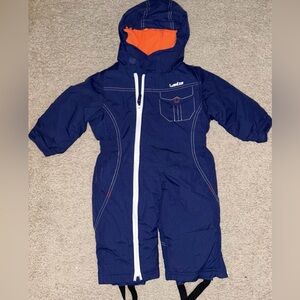 Wed’ze Boys Blue Hooded Snowsuit Size 9-12M Never Worn